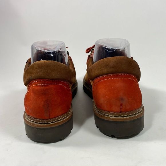 DIBA Leather Multicolor Vintage Shoes With Lug Soles. Color Brown/Red SZ 7.5 - Picture 3 of 11